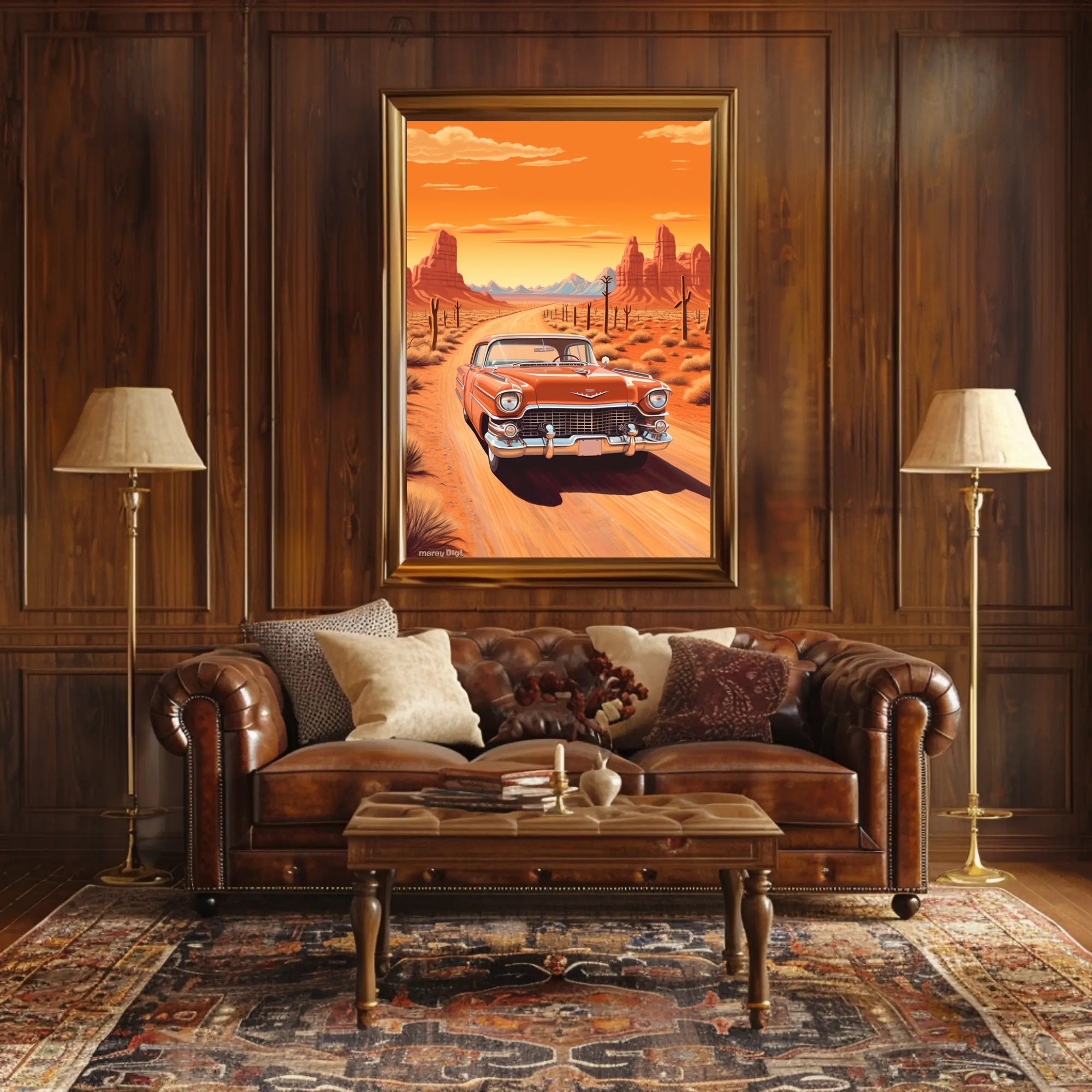 Classic Desert Drive Poster