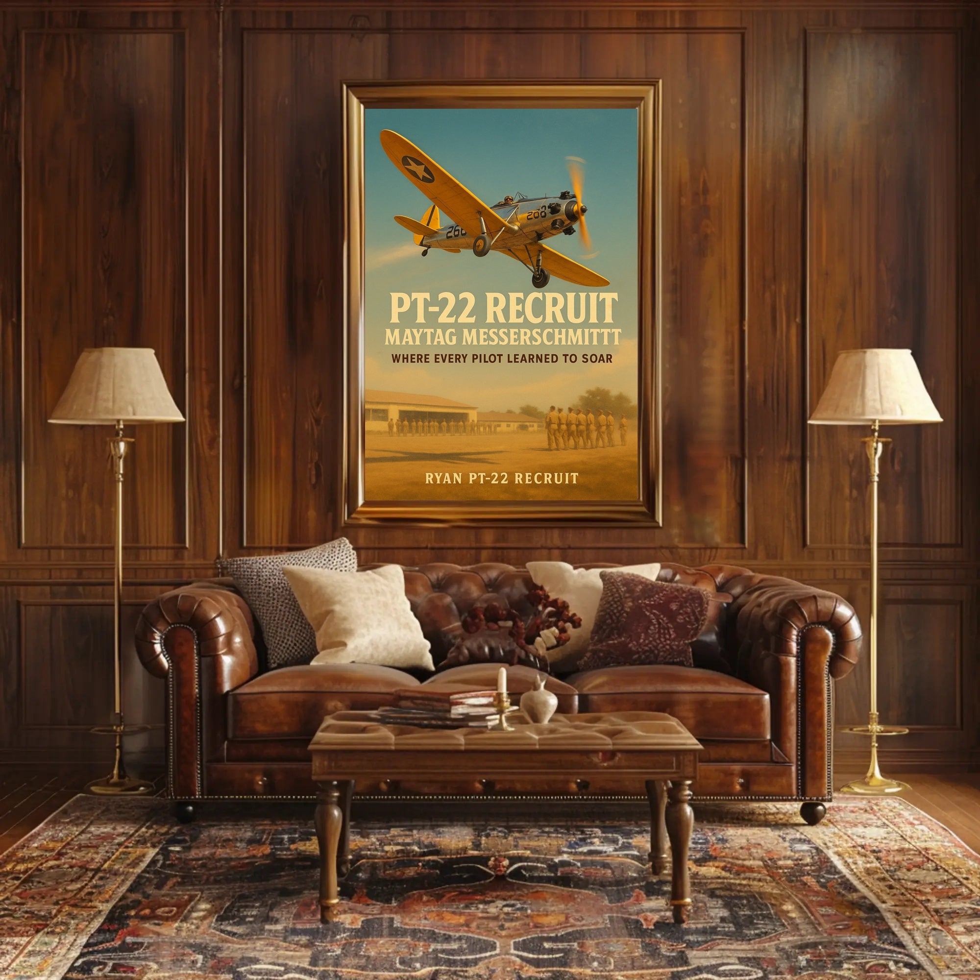 Ryan PT-22 Historic Aircraft WWII Poster