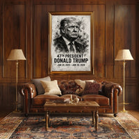 Donald Trump 47th President Poster