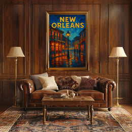 New Orleans Nightscape Poster