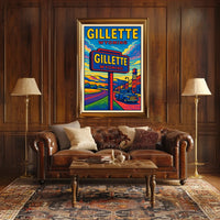 Gillette, Wyoming Vibrant Landscape Poster