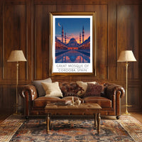 Great Mosque Twilight Serenity Cultural or Heritage Poster