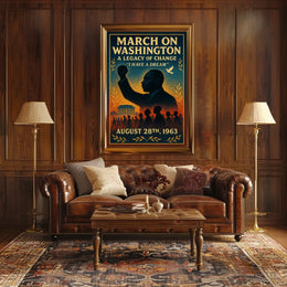 Historic March on Washington Commemorative Poster Art