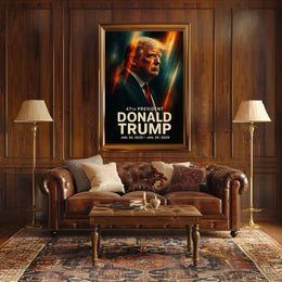 Trump Patriotism Leadership Expressionism Poster