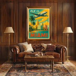 Fly to Miami Poster
