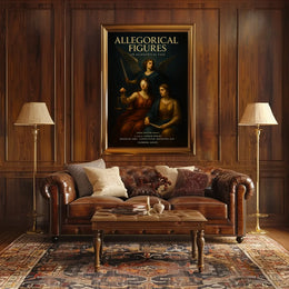 Allegorical Figures: A Fusion of Classical and Modern Poster