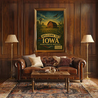 Welcome To Iowa Heartland Of America Poster