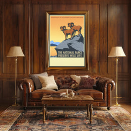 Preserve Wildlife in National Parks Poster PosterGoat