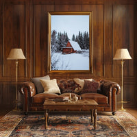 Winter Cabin Retreat Poster