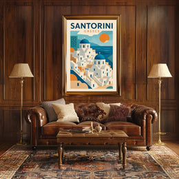 Santorini  Greece Poster PosterGoat