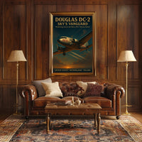 Douglas DC2 Vintage Aviation Poster Print