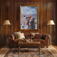 Winter Birds In Flight Poster