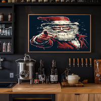 Santa Claus Festive Icon Poster