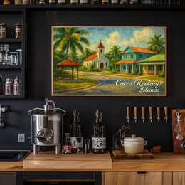 Cocos (Keeling) Islands Tropical Serenity Poster