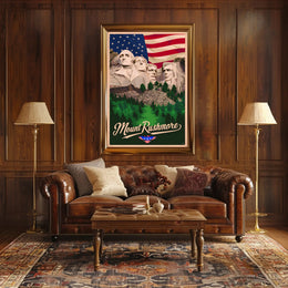 Mount Rushmore Tribute Poster
