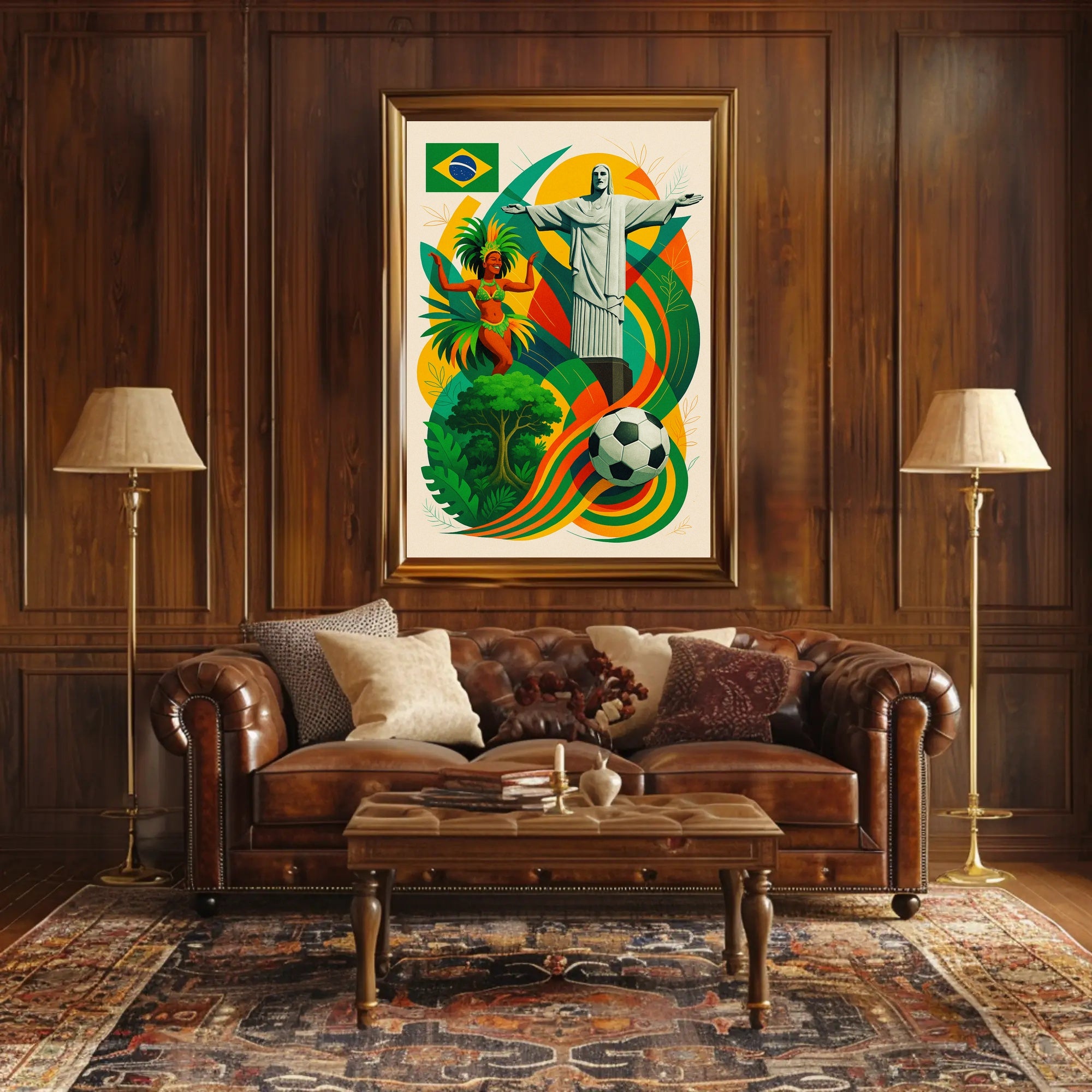 Vibrant Brazil Poster PosterGoat