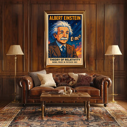 Albert Einstein Theory Of Relativity Poster
