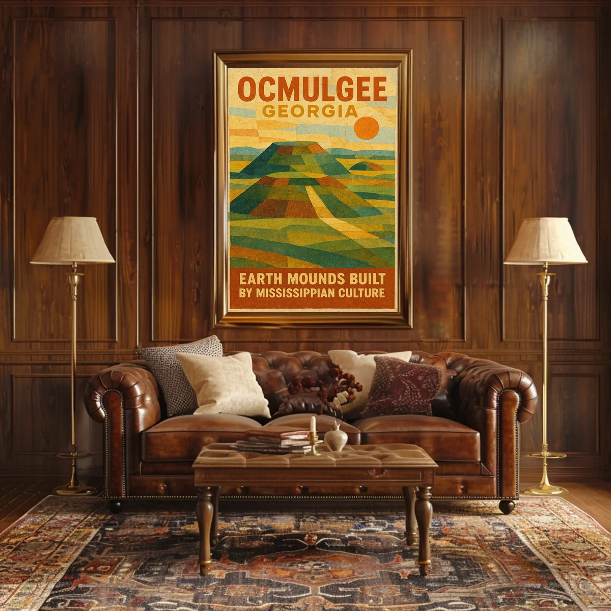Ocmulgee Earth Mounds Poster