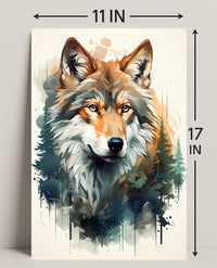 Majestic Wolf In Nature Poster PosterGoat
