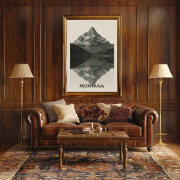 Montana Mountain Reflections Poster