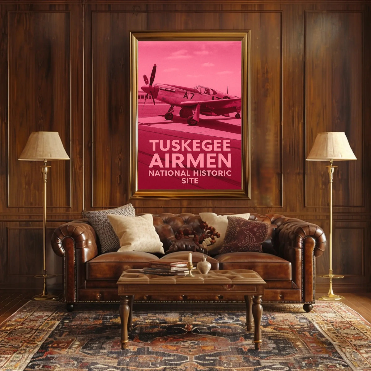 Tuskegee Airmen Collectors Vintage Aviation Poster