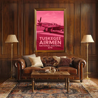 Tuskegee Airmen Collectors Vintage Aviation Poster