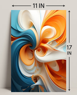 Abstract Swirl Of Colors Abstract Poster PosterGoat