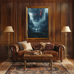 Aurora Borealis Lighthouse Dreamscape Night Sky Poster PosterGoat