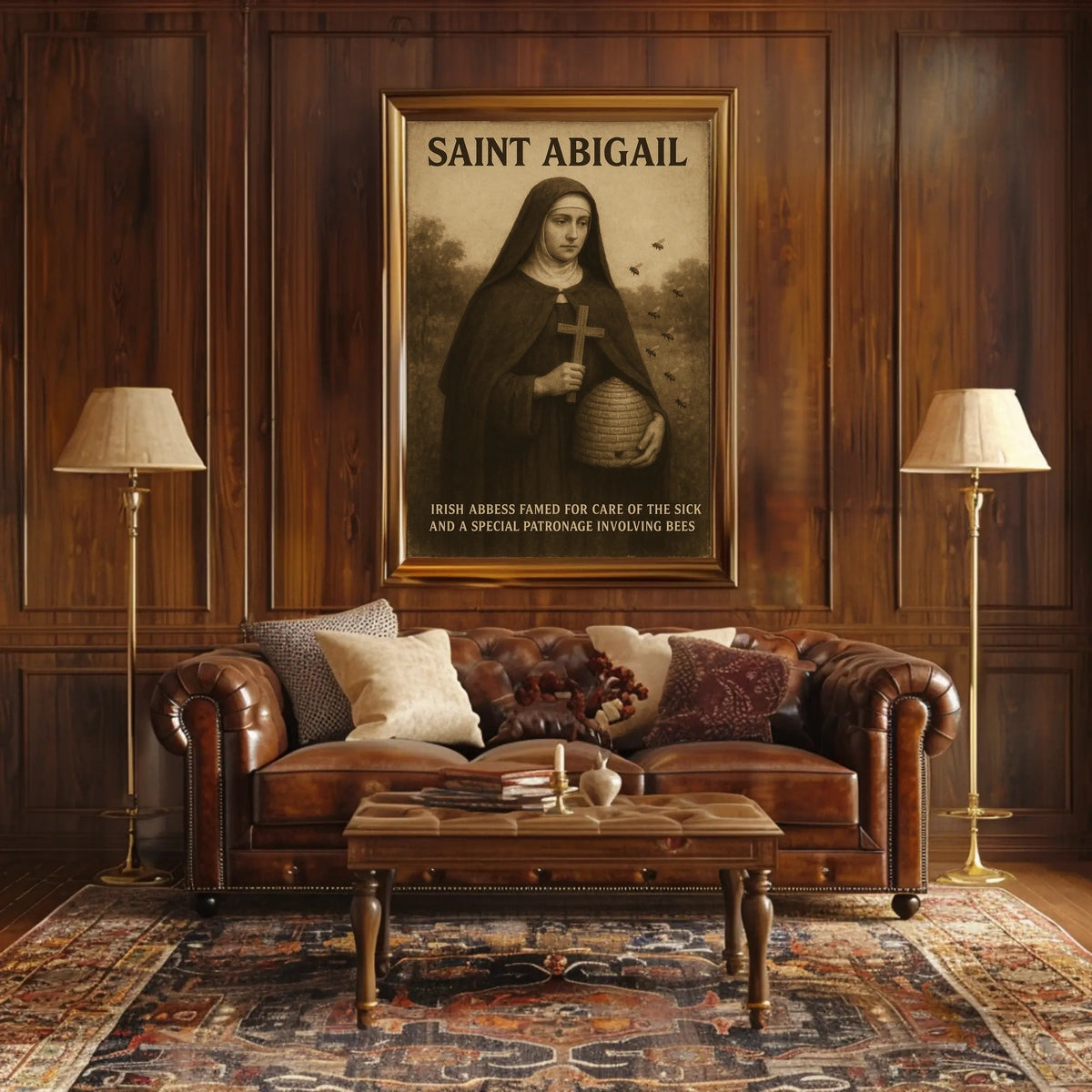 Saint Abigail Irish Abbess Poster