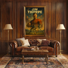 Jim Thorpe Legendary Athlete Poster