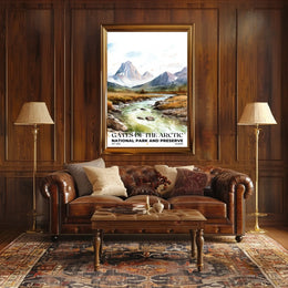 Gates of the Arctic Watercolor Wall Art Poster