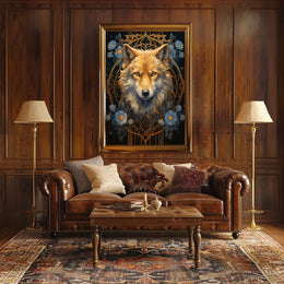 Majestic Wolf Portrait Poster PosterGoat
