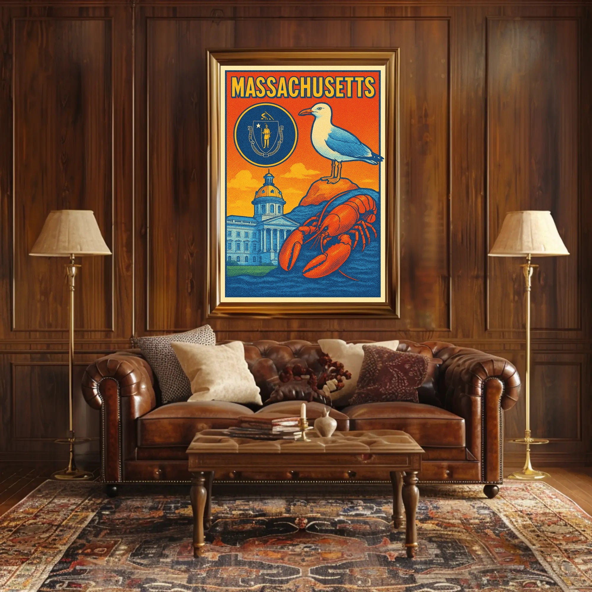 Massachusetts Scenic Poster PosterGoat