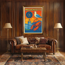Massachusetts Scenic Poster PosterGoat