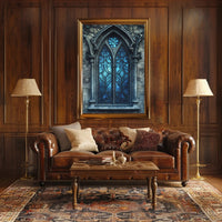 Gothic Window Elegance Poster