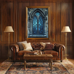 Gothic Window Elegance Poster