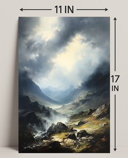 Majestic Mountain Landscape Poster