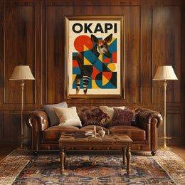 Okapi Art Poster