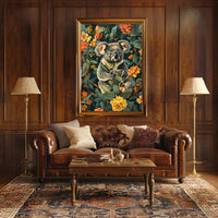 Koala in Bloom Wall Art Print