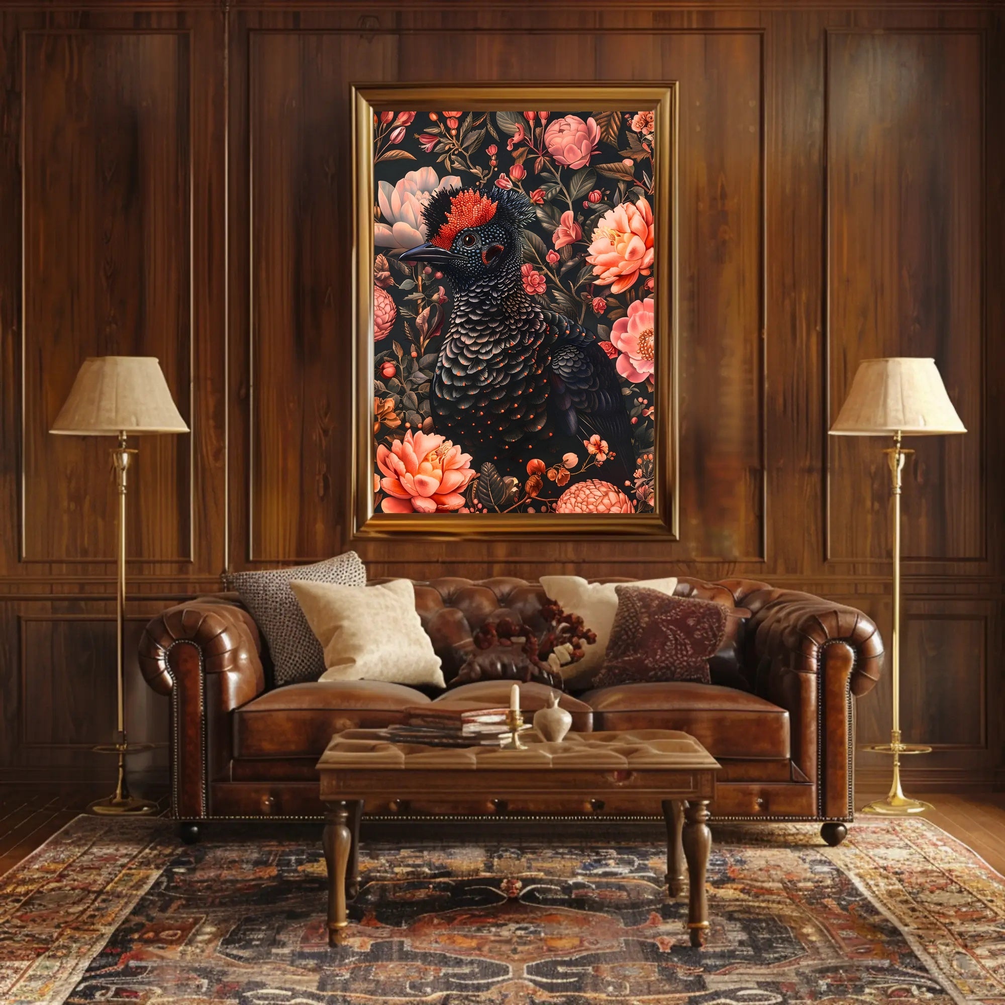 Floral Majesty Wall Art Print for Home Decor