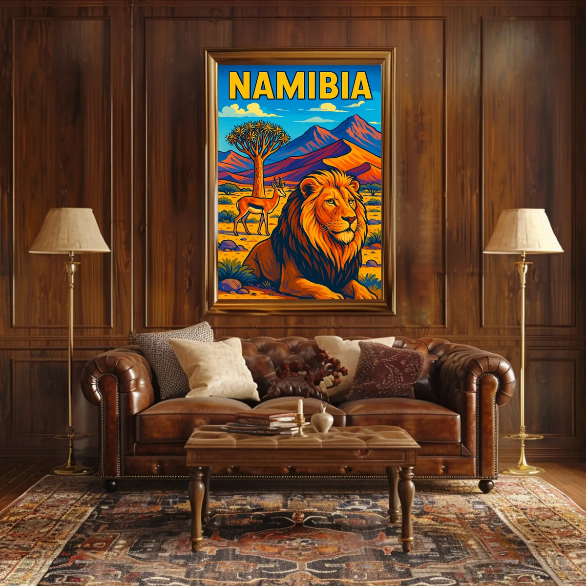 Namibia Wildlife Adventure Poster