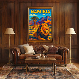 Namibia Wildlife Adventure Poster