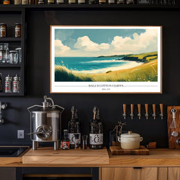 Ballycotton Cliffs Artistic View Poster
