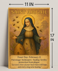 Saint Abigail: Spiritual Serenity Cultural or Heritage Poster