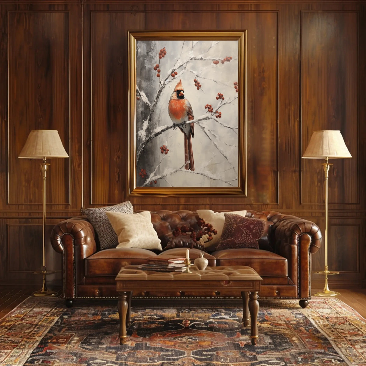 Winter Cardinal Poster