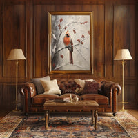 Winter Cardinal Poster
