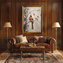 Winter Cardinal Poster