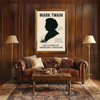 Mark Twain The Echoes of American Literature Poster