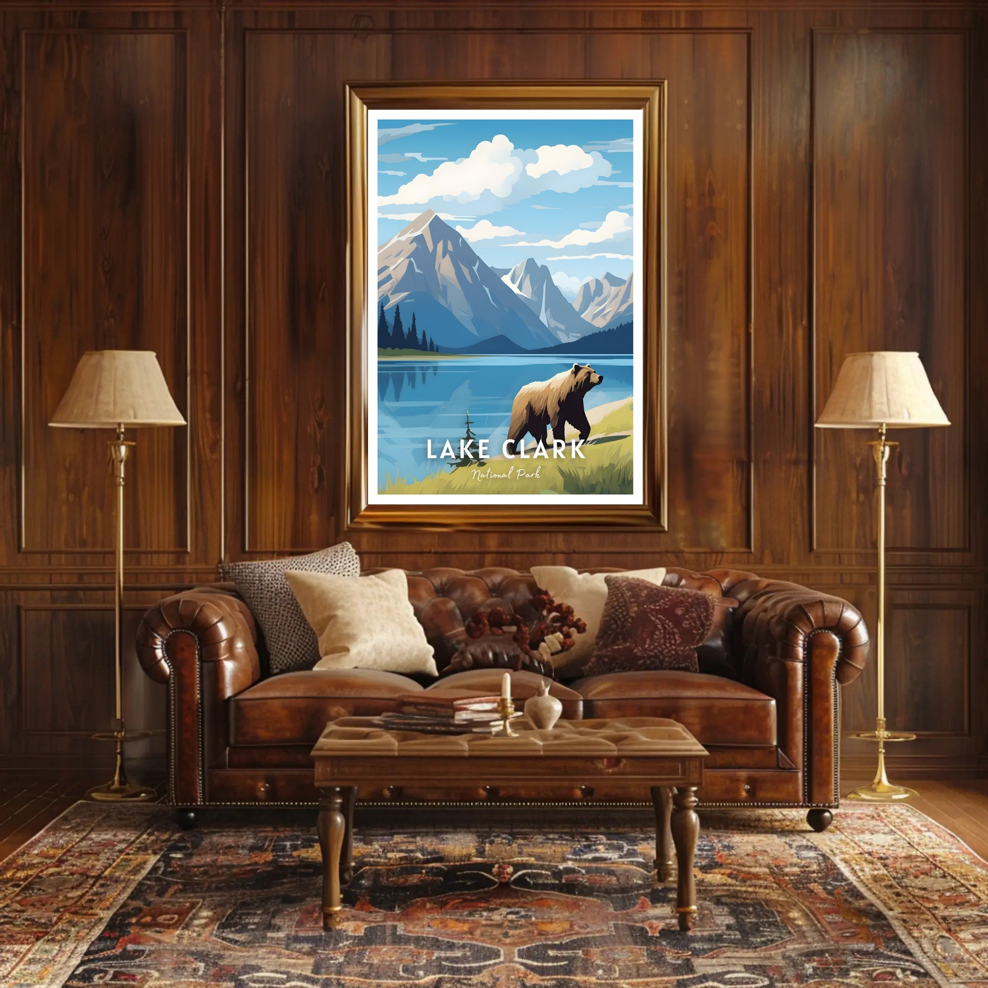 Lake Clark National Park Scenic Poster Print