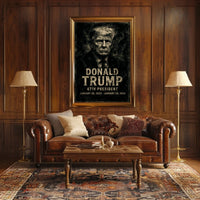 Donald Trump Guardian Past Future Surreal Digital Poster